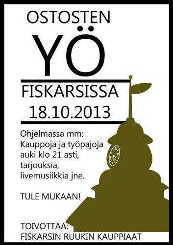 18.10.2013 Fiskarsin Ostosten Yö